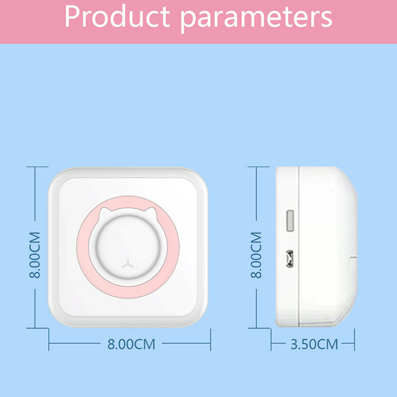 Mini imprimante portable d'étiquettes adhésives thermiques Bluetooth, fabricant d'autocollants de poche, photo, attro, sans encre, 57mm