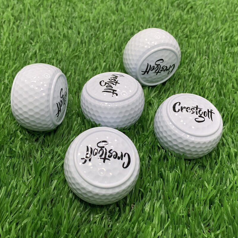 CrestGolf-フラットゴルフボール,補助ボール,フラットシェイプ,トレーニング用,2層,5