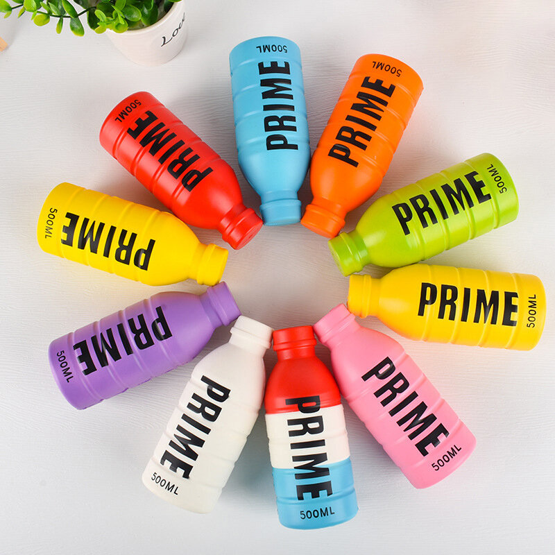 Anti-Stress Prime Drink Bottle Plushie Relief Squeeze Toy Soft Stuffed Latte Americano Coffee Kids Birthday Prop