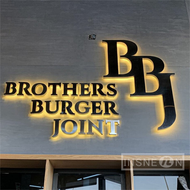 Custom LED Logo Waterproof Acrylic Lighted Sign Retail Shop Outdoor Company Store Signs Illuminated Lettering