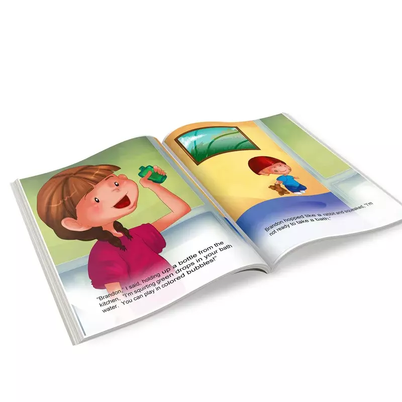 Producto personalizado para niños, Impresión de actividades educativas, novela en inglés, catálogo, folleto, libro de texto, Impresión de folleto, servi