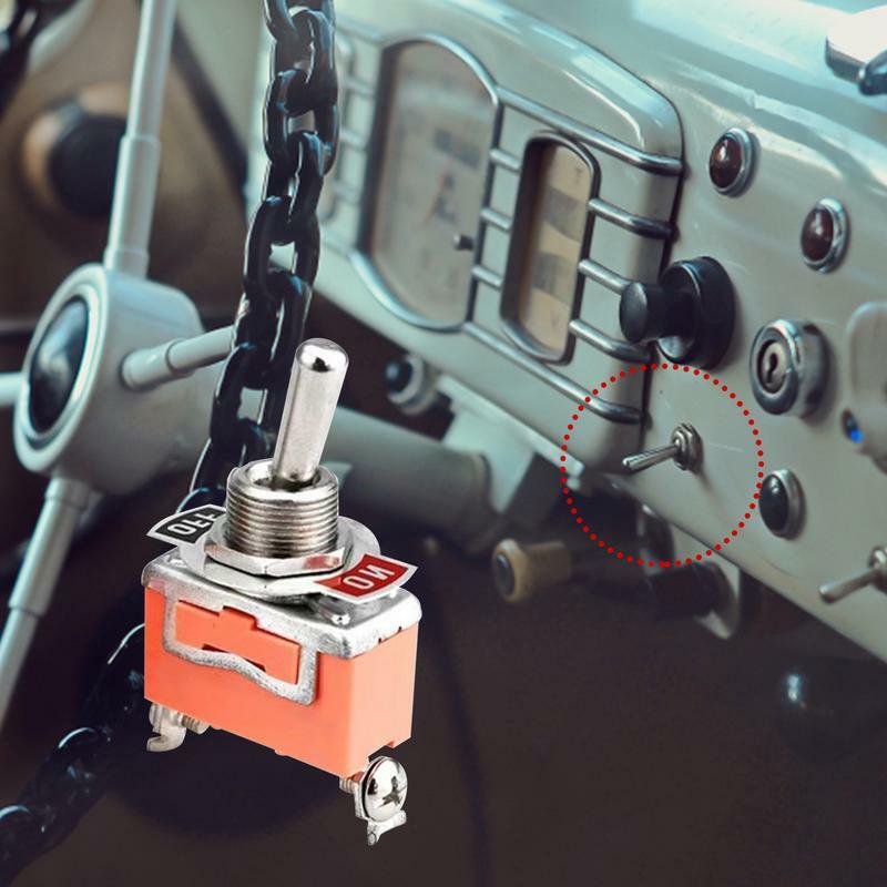 Рычажный выключатель SPST AC250V 15A переключатели для автомобиля 2 Pin ON Off рычажный выключатель SPST с защитой от атмосферных воздействий