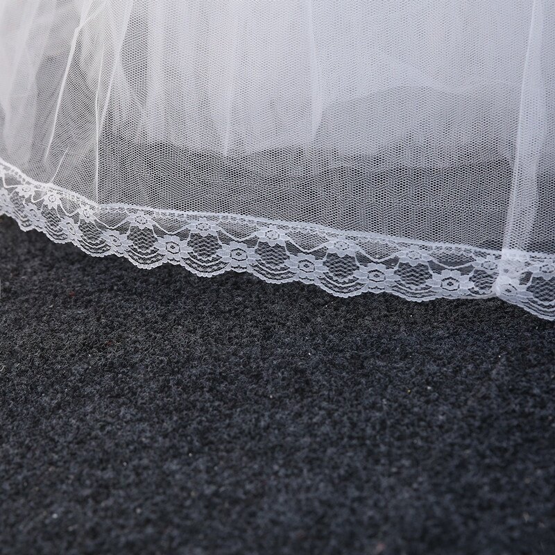 8ชั้น Tulle กระโปรงงานแต่งงานอุปกรณ์เสริม Chemise ไม่มีห่วงชุดบอลชุดแต่งงานชุดกว้าง Petticoat Crinoline