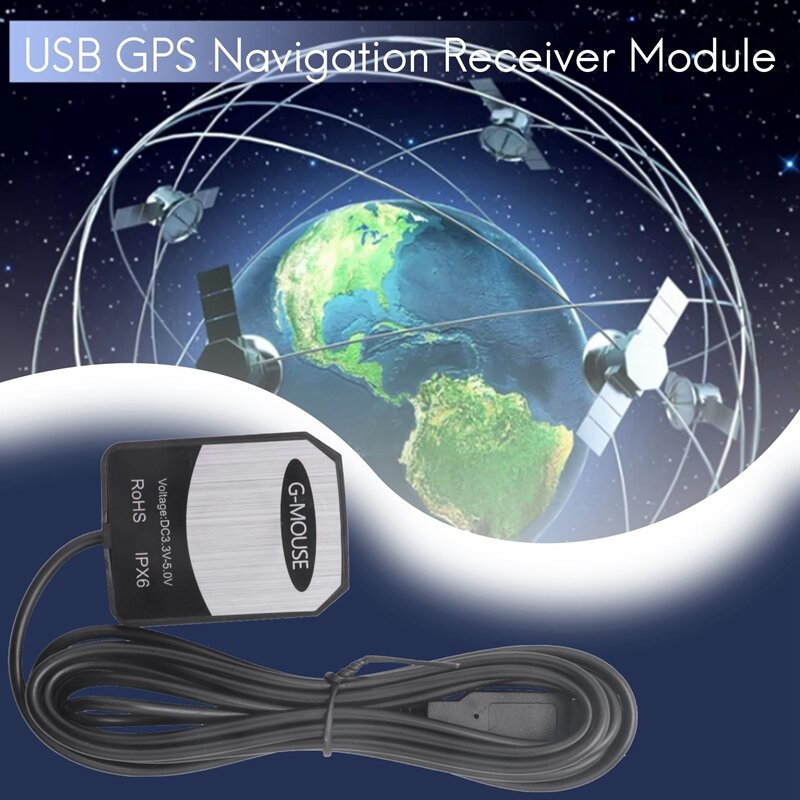 Untuk akuisisi Data Gps, navigasi Notebook Pc penerima Gps Usb modul antena Gmouse untuk Google bumi Windows