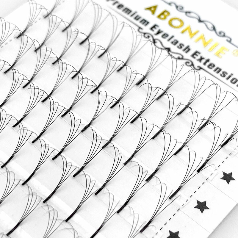 Abonnie – Extension de cils en Faux vison à longue tige, Volume russe, Fans préfabriqués, fournitures Premium