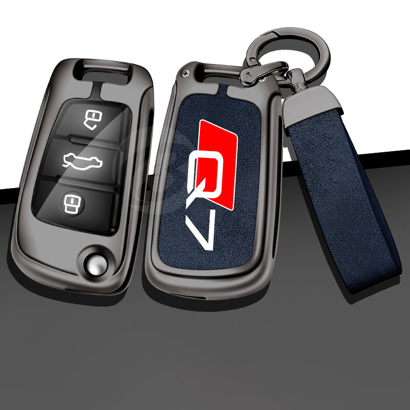 Étui pour clé de télécommande de voiture, couverture complète pour Audi Q7, sac de protection 4M, porte-clés coque, accessoires intérieurs sans clé, mode