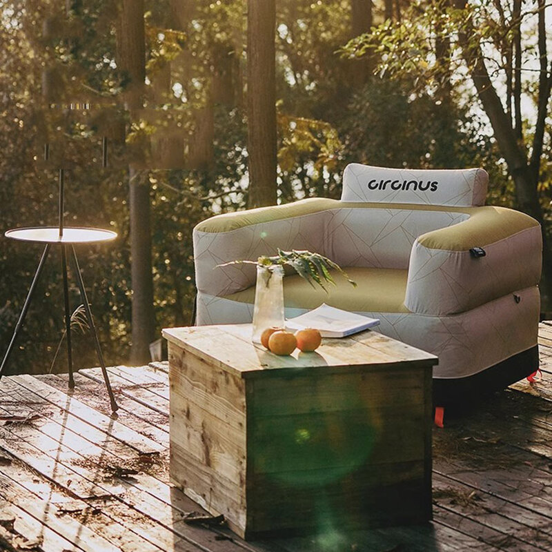 Buiten Luie Lucht Bank Opvouwbare Natuur Indoor Camping Air Sofa Opblaasbare Romantische Relexing Slaapkamer Strand Lounge Fotel Air Stoel
