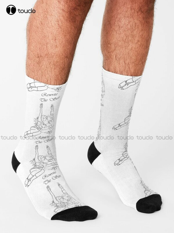 1 пара, носки унисекс с цифровой печатью, в стиле Харадзюку