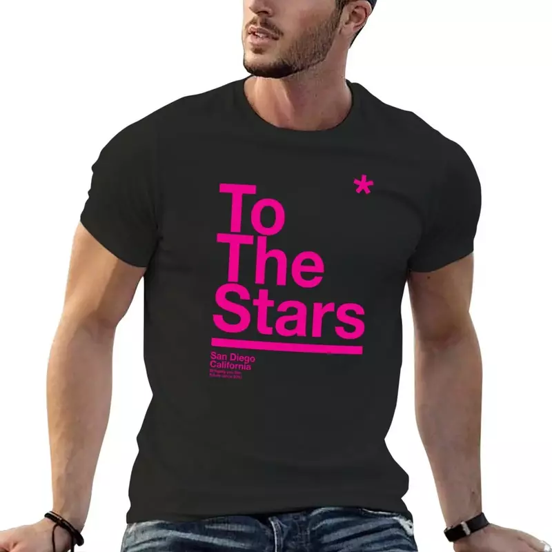 T-shirt extragrande TTS para as estrelas para homens, T-shirt extragrande
