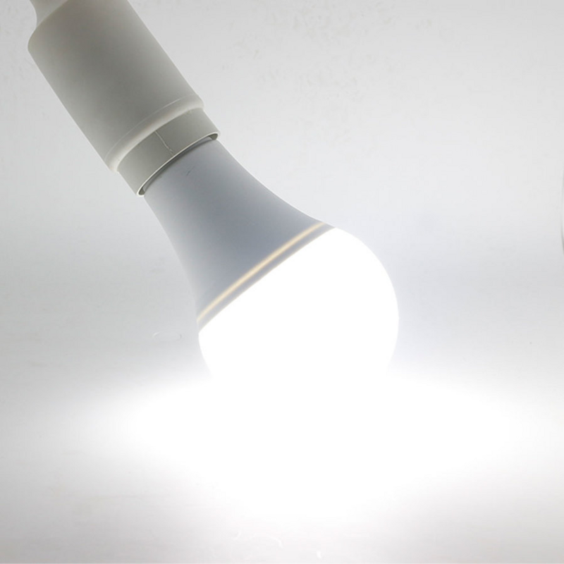 Bohlam Sensor Pintar LED AC 85-265V Lampu Senja Hingga Fajar Lampu Malam E27 5W Hingga 12W Lampu Taman Luar Ruangan Nyala/Mati Otomatis dengan Sensor Lampu