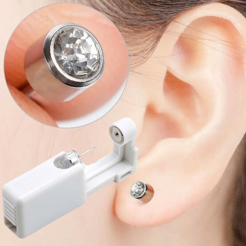 Segurança Ear Piercing Gun Kit Desinfetável Máquina de Brinco, Sem Piercing Body Studs Tool, Inflamação Nariz Piercer Jóias, T8Y6