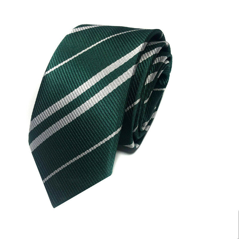 Krawat w paski magiczna odznaka kolegium kostium akcesoria Halloween Cosplay piękny kostium krawat Prop prezent