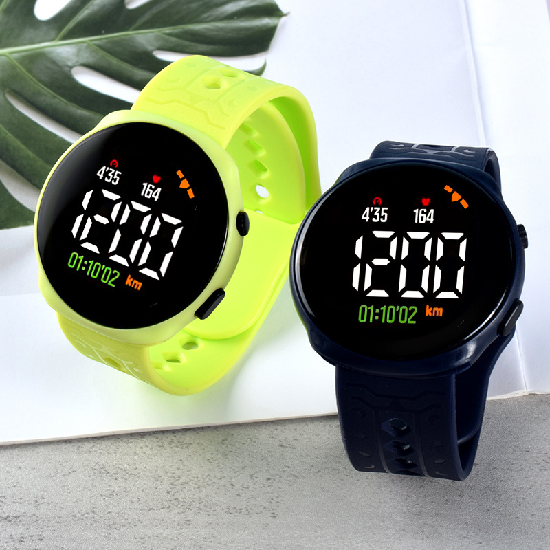 Детские цифровые наручные часы для мальчиков и девочек, детские наручные часы с силиконовым ремешком, Электронные Водонепроницаемые студенческие цифровые светодиодные наручные часы