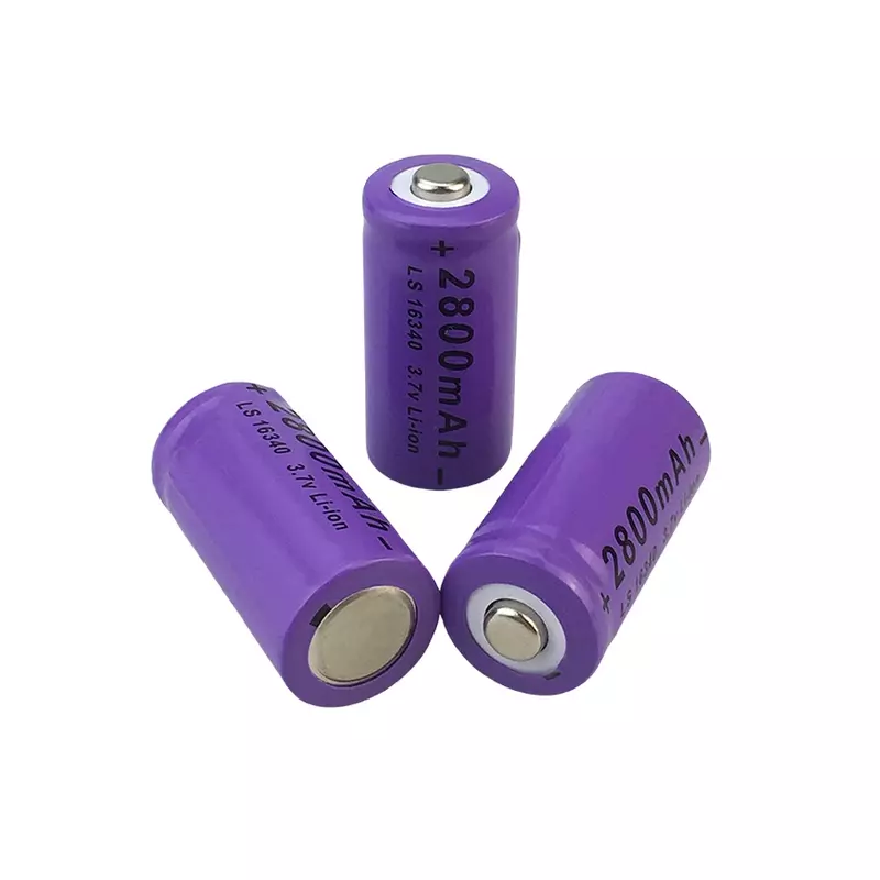 Batterie lithium-ion aste pour caméra de sécurité, CR123A, RCR 2024, ICR 123, 16340 mAh, 2800 V, nouveau, 3.7