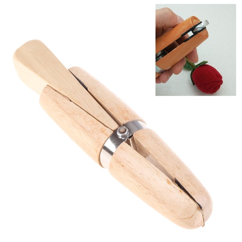 Ring Clamp Wooden Jewelers Holder Jewelry Making Benchwork Professional Hand Tool For Polishing and Repairing Rings DropShip