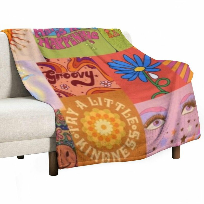 Selimut Sofa kolase hippie indie selimut Sofa selimut ide hadiah valentine dan selimut dekoratif dekoratif dekoratif
