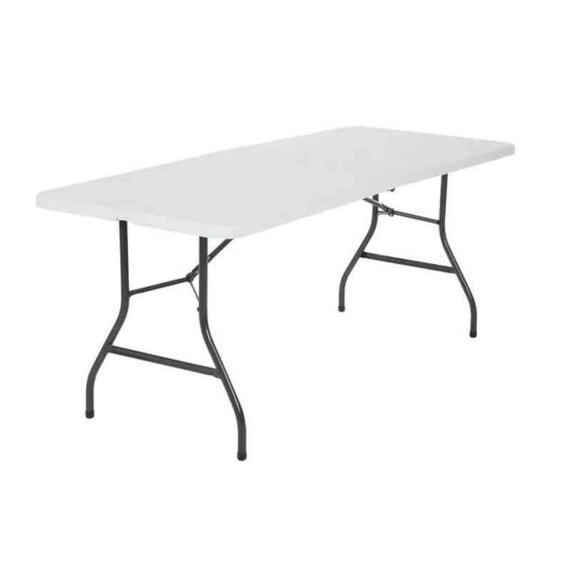 휴대용 테이블 센터폴드, 헤비 듀티, 실내 야외 피크닉 접이식 테이블, 미국, 6 피트