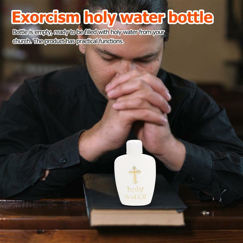 6 Stück Plastik Weihwasser flaschen Kirche Weihwasser flaschen Ostern Kreuz Weihwasser flasche Taufe für Taufe und Exorzismus