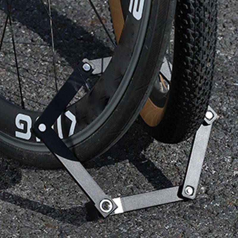 Candado antirrobo para bicicleta, cerradura en U de alta resistencia con 2 llaves para bicicleta eléctrica de montaña y de carretera, plegable