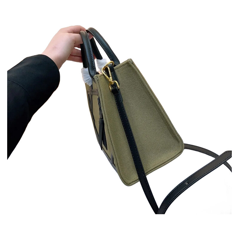Women's canvas handbag. 2023 trendy shoulder bag. Mother child bag. Tote bag
