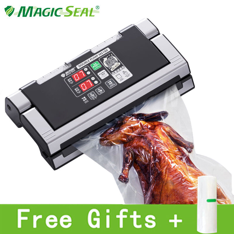 MAGIC SEAL-Professional Vacuum Food Sealer, Wet Vacuum Sealer, Máquina de embalagem, Saver, Selador Profissional, MS180