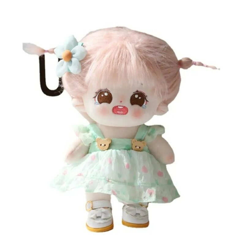 Mit Kopf bedeckung Dekoration Puppe schöne Kleidung Accessoires niedlichen Prinzessin Kleid Plüsch Puppen Kleidung