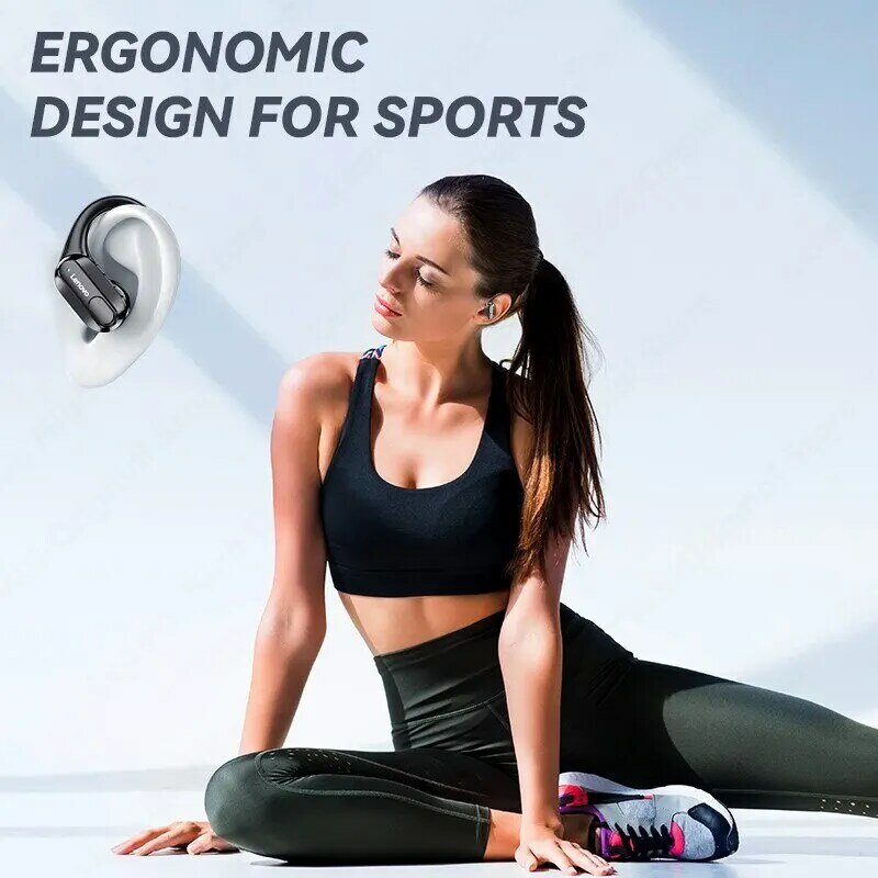 Спортивные беспроводные наушники Lenovo XT80 с микрофоны, кнопки управления, светодиодный дисплей питания, стереозвук Hifi