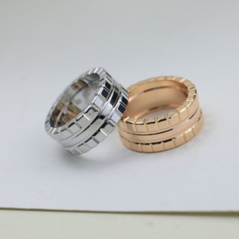 European Luxury Jewelry - Fashionable Women's Couple Ring with Ice Shape Zircon Inlaid Party Perfect Gift - Free Shipping