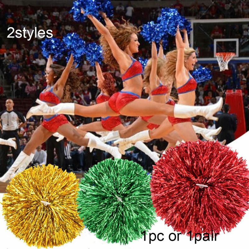 1pc/1 para pomponów do gier tanie praktyczne doping cheerleaderek stosuje się do mecz sportowy i dekoracji koncertów wokalnych materiałów sportowych