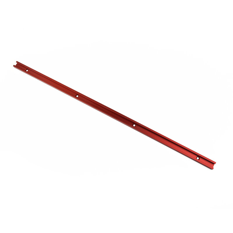 Inglete de inglete para carpintería, pista de ranura en T, 300-600mm, aleación de aluminio, enrutador rojo, mesa de pista en T, práctico, útil y duradero