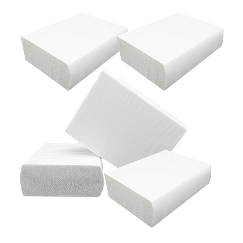 5 Bags of Multi-Use Paper Hand Towels for Bathroom Water-Absorbent Napkins for Hands Paper Napkins