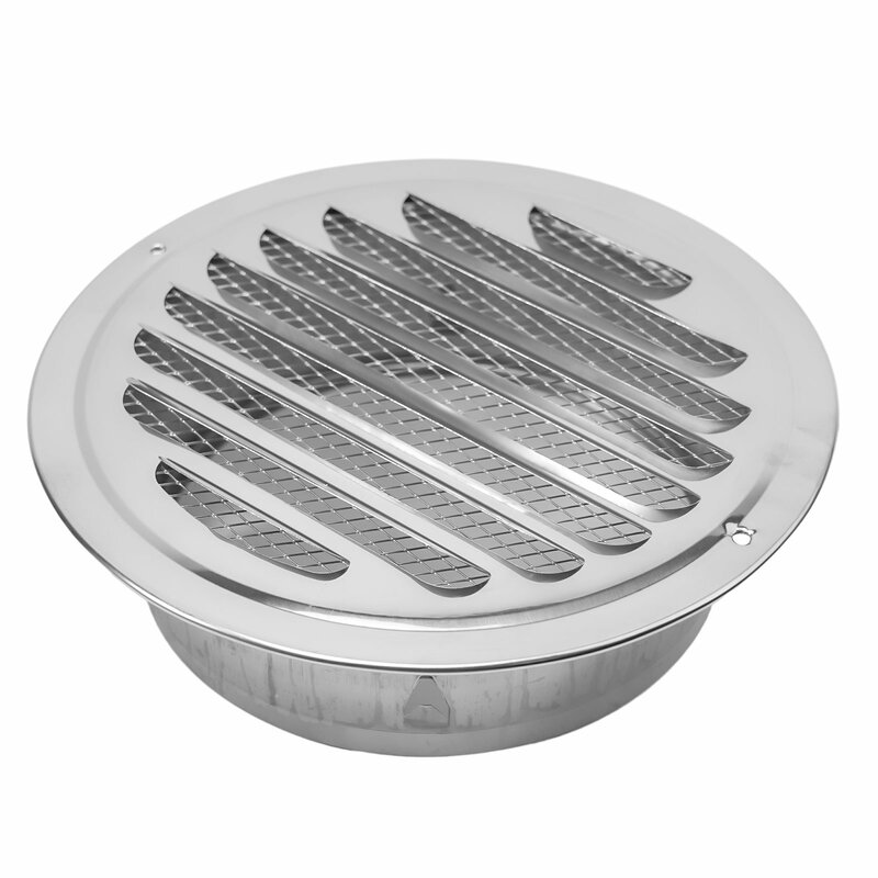 Sturdy and Rust Free  Effective Insect Protection  Round Vent Grille for Exterior Wall  Easy Installation 70300mm