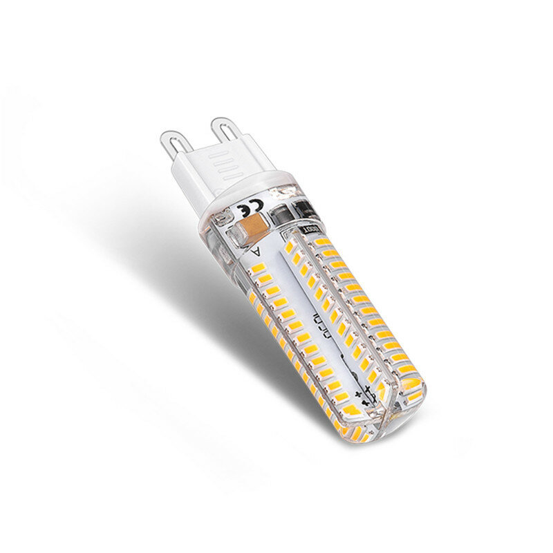 Mini G9 7W  9W  12W LED lamp 3014 SMD AC 110V 220V Sillcone body LED Corn Bulb 64LEDs 104LEDs Crystal Chandelier COB Spot light