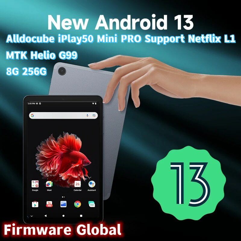 Versi Global Alldocube IPlay50 Tablet Mini PRO, Tablet Android 8.4 inci, Helio G99 8GB RAM 128/256GB ROM Netflix HD