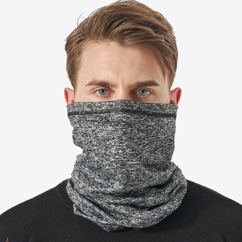 Bandana sportiva in velluto protezione per il collo calda ispessimento sciarpa da ciclismo in peluche scaldacollo sci