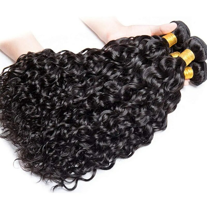 10a Water Wave Bundels Malaysian Hair Weave Bundels Deals Onbewerkte Krullend Menselijk Haar Bundels 32 "Remy Hair Extensions