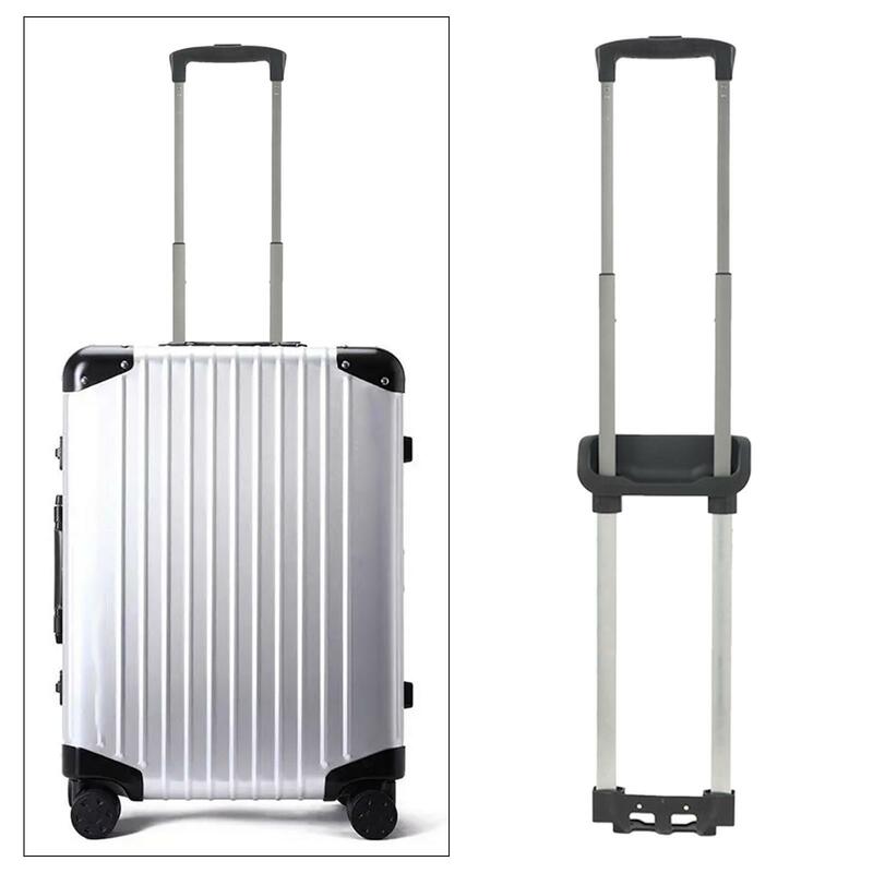 Gagang koper perjalanan teleskopik, gagang tarik cadangan tahan lama dapat diatur panjang merenggang pengganti koper lipat