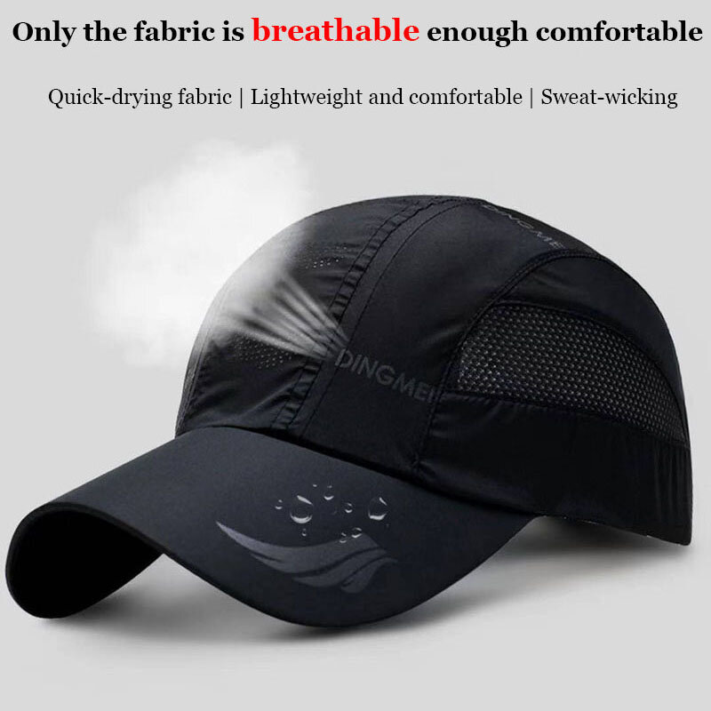 2024 Summer Brand For Men Sports Running Sweat berretto da Baseball maschile Canada Golf Quick Dry Women Kpop Solid Snapback Bone Mesh Hat