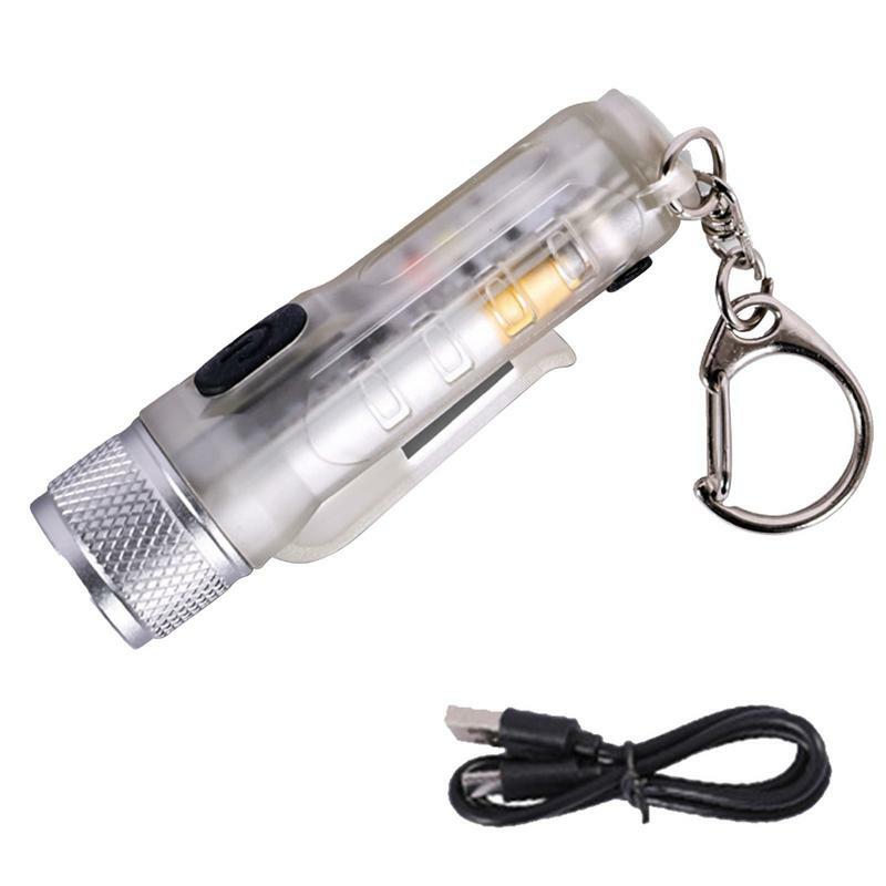 مصباح يدوي صغير LED سلسلة مفاتيح صغيرة مشاعل مقاوم للماء حلقة رئيسية ضوء للكلاب المشي النوم القراءة هدية لطيفة للأسرة