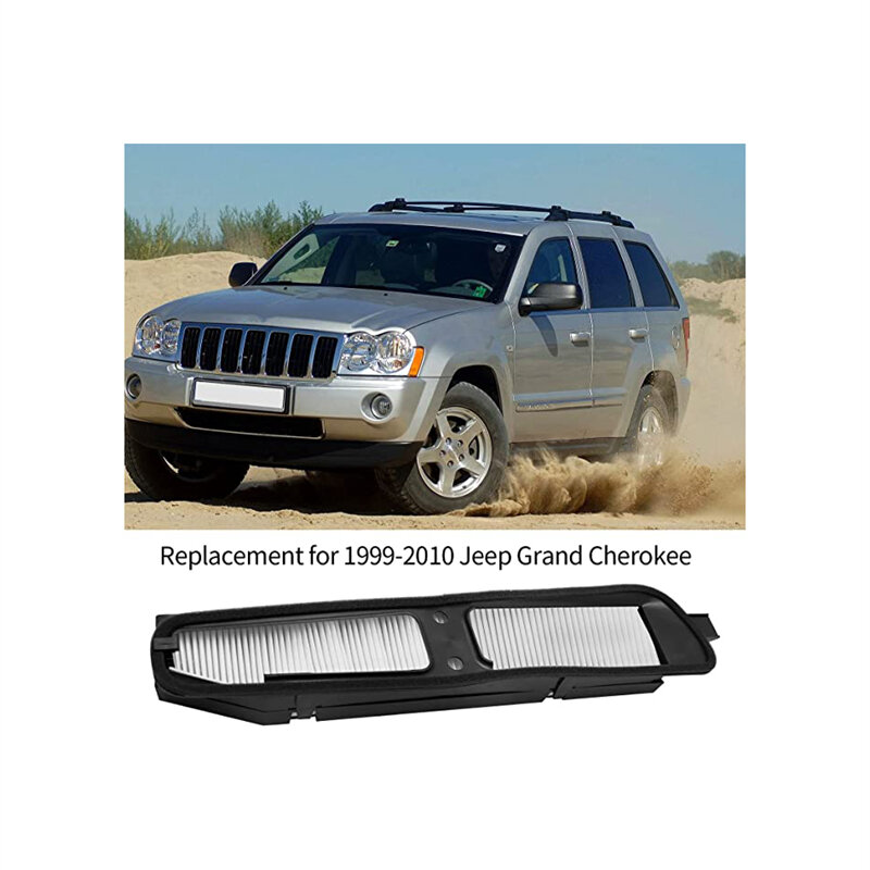Carcasa de aire de cabina 82208300 y Kit de filtro apto para Jeep Grand Cherokee 1999 de 2010-82208300