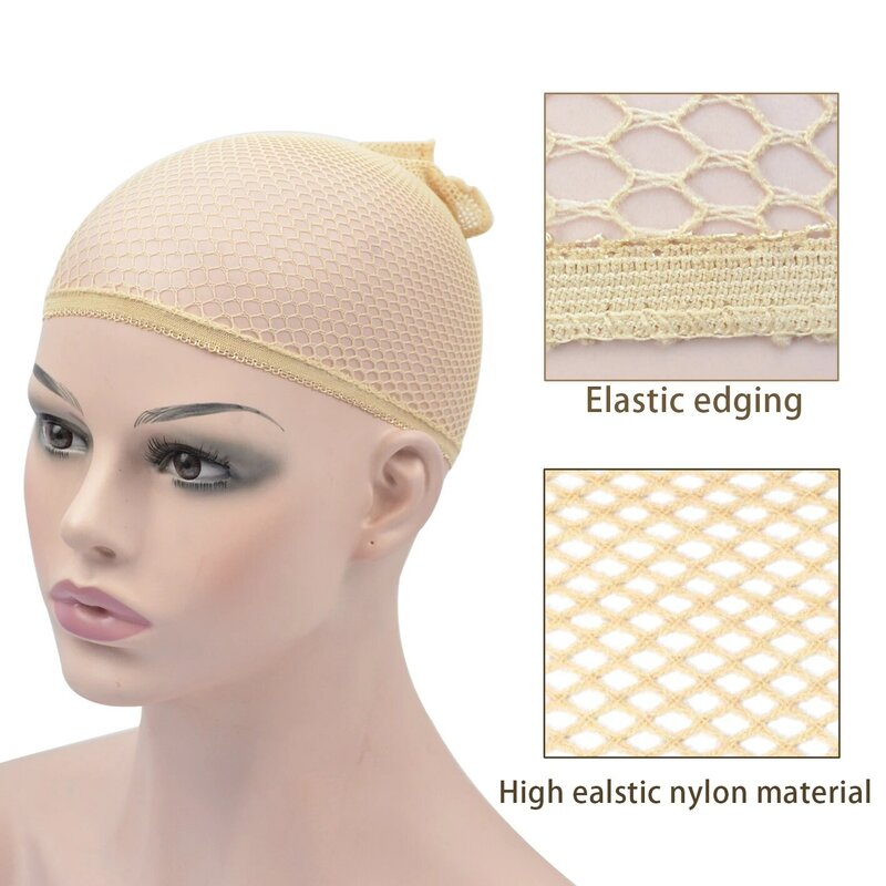 1 Piece Hair Nets Mesh Stocking Caps Weaving Wig Hairnet Open Ended Wig Cap for Women