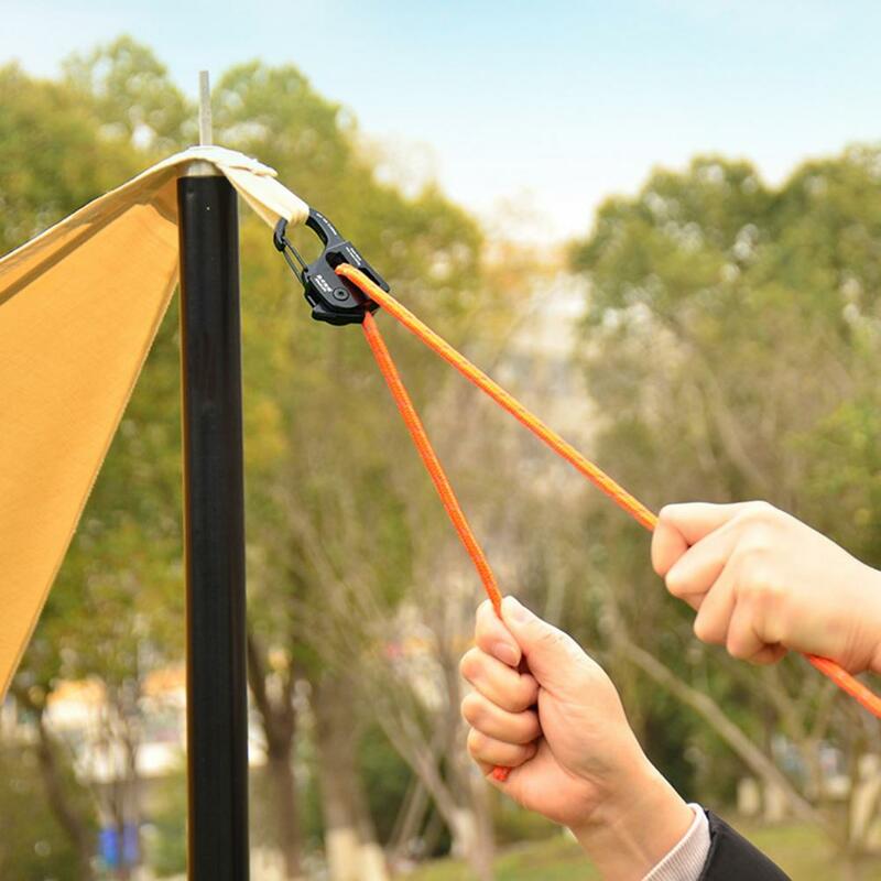 Napinacz liny do namiotu ze stopu aluminium odporny na rdzeniem, wytrzymały, lekki przenośny akcesoria do namiotów regulatora przewodu namiotu