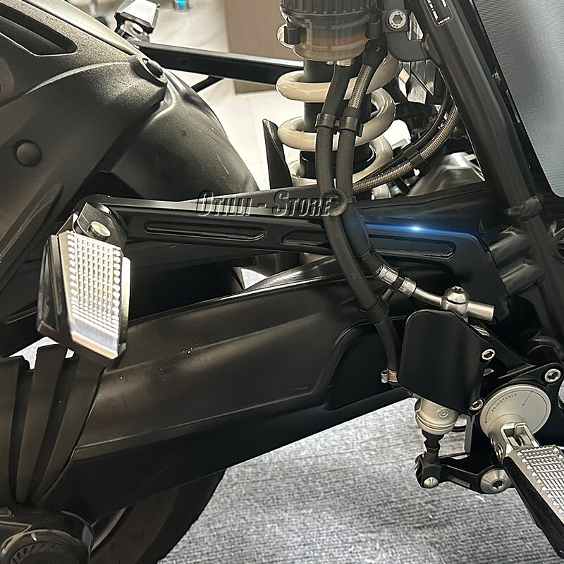 Motorcycle Footpegs Rear Passenger Foot Pegs Foot Rests Pedal Bracket Aluminum For BMW RnineT RNINET R nineT NINET R9T 2014-