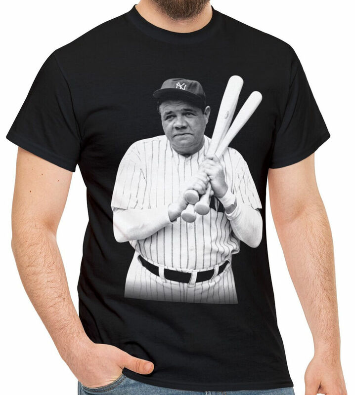 Camiseta de algodón con estampado de Anime para hombres y mujeres, ropa de manga corta, Estilo Vintage, para fanáticos del béisbol de Babe Rut