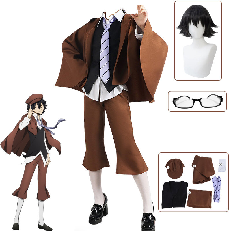 Парик для косплея аниме эдогава Rampo, унисекс, униформа в стиле Хэллоуин, костюм для детектива