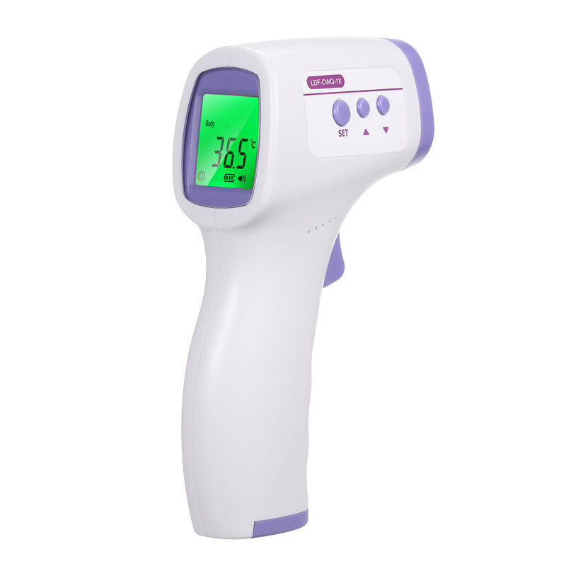 Termómetro infrarrojo sin contacto para bebés y adultos, medidor de temperatura, pistola de temperatura Digital, pantalla LCD, 1 ud.