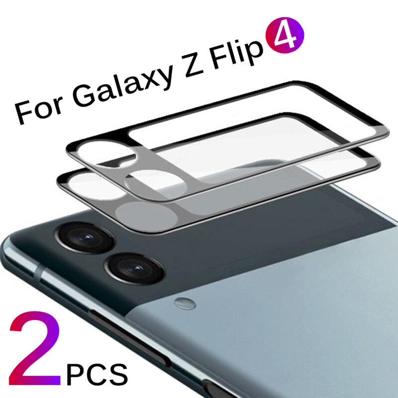 Protetor de lente para samsung galaxy zflip4 5g z flip4 câmera de vidro temperado flim cobertura completa da tela da câmera filmes em z flip 4