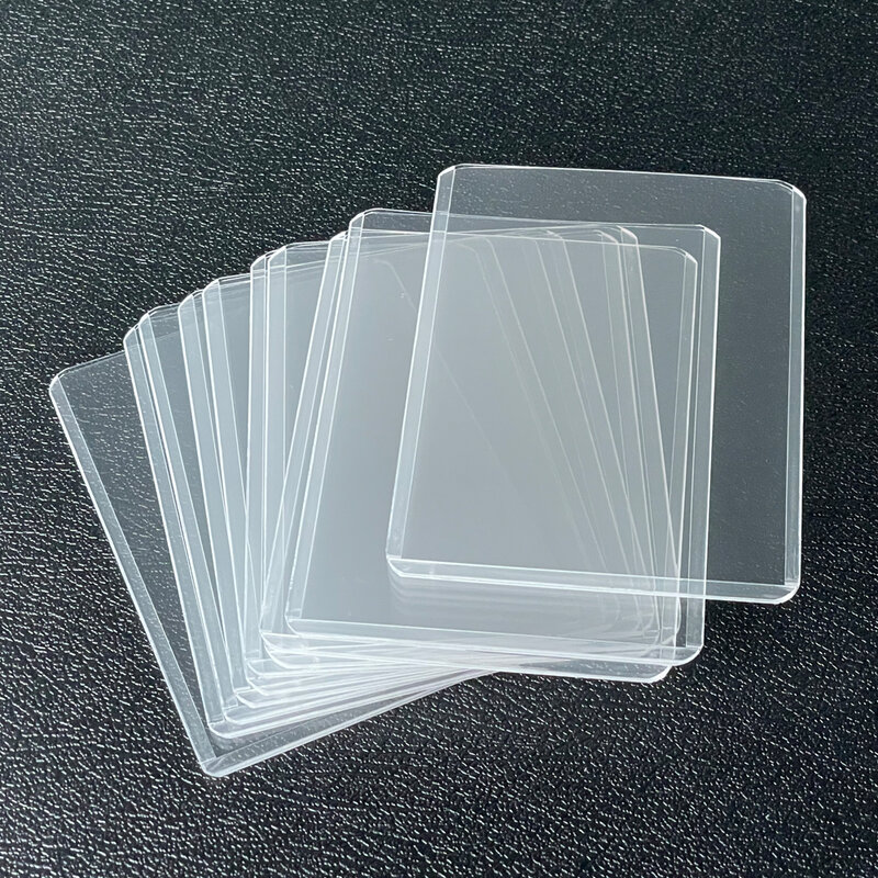 35PT Top Loader 3x4 "tarjetas de juego de mesa Protector exterior Gaming Trading Card Holder Sleeves para fútbol baloncesto Sports Card