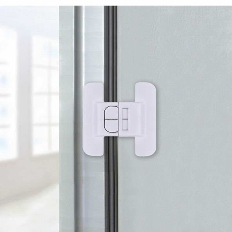 2 PCS Home Protection Refrigerator Freezer Child Safety Lock Closing Buckle Housing Safety Door Locks