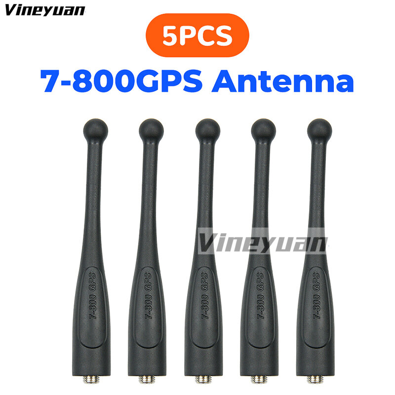 Antenne trapèze avec GPS, 764-870 MHz, pour Motorola APX 1000 APX 4000 APX 6000 APX 6000XE APX 7000 8000XE, 5 pièces